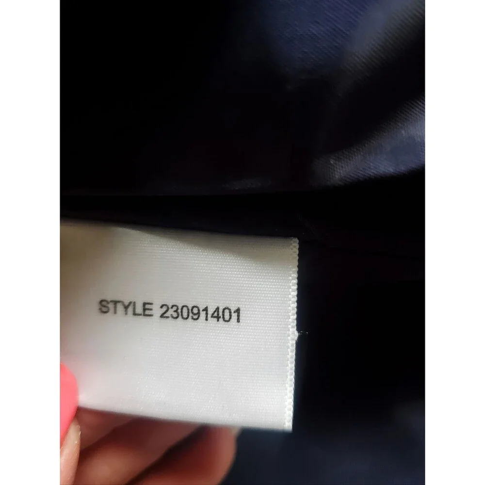 Tory Burch Crew Neck Navy Knee-Length Career Dress, Size 2